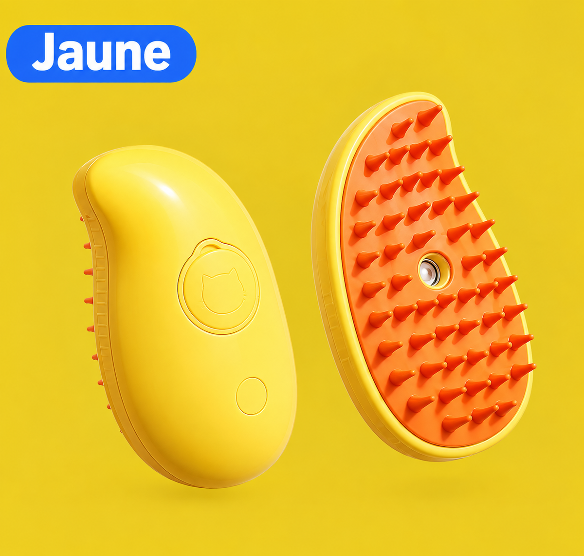 Brosse 3-en-1 pour chiens et chats – Vapeur, spray, massage et élimination des poils morts